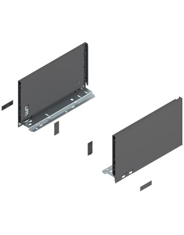 LEGRABOX Zarge, Höhe C (177 mm), NL=300 mm, links/rechts, für LEGRABOX pure, oriongrau matt - Blum