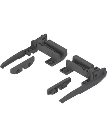 Tablar-Arretierung Zargenstärke H 16mm, oriongrau matt - Blum
