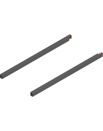 MERIVOBOX Längsreling, NL=450 mm, links/rechts, oriongrau matt - Blum
