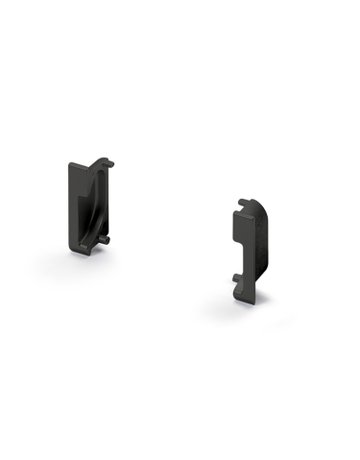 Griffleiste -Endstück,Set Spira 9347583,Zink, schwarz,matt - Hettich