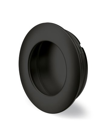 MB-Muschelgriff,rd.,Ø 41 Borgoa 9347580,zum Einlassen,schwarz - Hettich