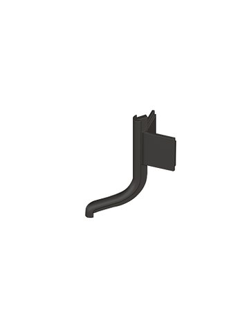 Griffmulde- Außenecke, 90°, Canis L, 9266106, Aluminium schwarz - Hettich