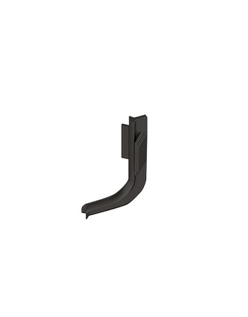 Griffmulde- Innenecke, 90°, Canis L, 9266105, Aluminium schwarz - Hettich