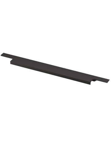 Möbel- Griffleiste, mit Harpunensteg, Lamezia 9265976, Länge 395mm, Aluminium matt - Hettich