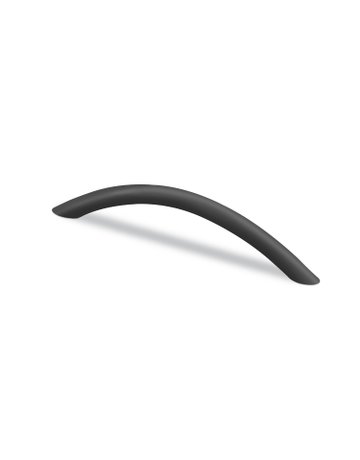 Möbel- Segmentbogengriff, NICIA, 9306949, Durchmesser 10x 224mm, Höhe 32mm, schwarz, matt - Hettich