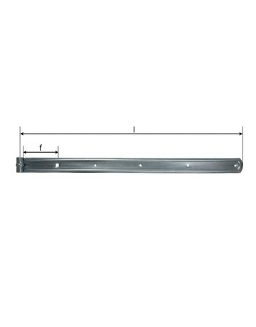 Langband gepresst weiß verzinkt 600 mm für 10 mm Kloben Nr. 650 - Pfeifer