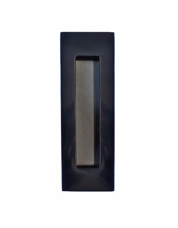 Griffmuschel GR150 150x50mm für Holztüre Einbautiefe 13mm in schwarz - ABP-Beyerle