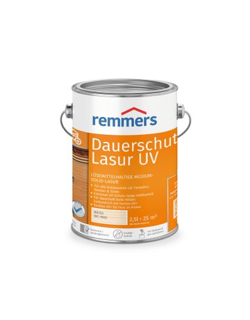 Dauerschutz-Lasur UV weiß (RC-990) 2.5 l - Remmers