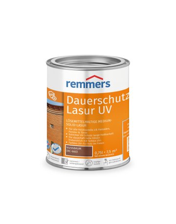 Dauerschutz-Lasur UV nussbaum (RC-660) 0.75 l - Remmers