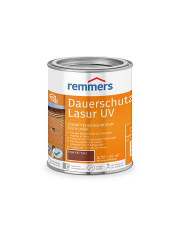 Dauerschutz-Lasur UV teak (RC-545) 0.75 l - Remmers
