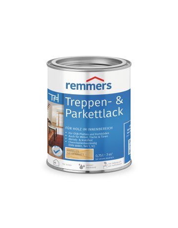 Treppen- & Parkettlack seidenmatt farblos 0.75 l - Remmers