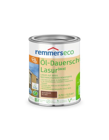 Öl-Dauerschutz-Lasur [eco] nussbaum (RC-660) 0.75 l - Remmers