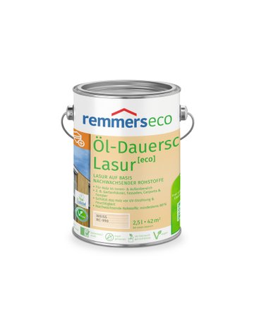 Öl-Dauerschutz-Lasur [eco] weiß (RC-990) 2.5 l - Remmers
