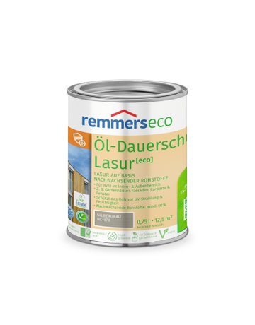 Öl-Dauerschutz-Lasur [eco] silbergrau (RC-970) 0.75 l - Remmers