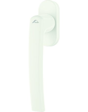 DK-Fenstergriff, RotoLine, mit ovaler Rosette, VK7x35, F9016 pulverbeschichtet