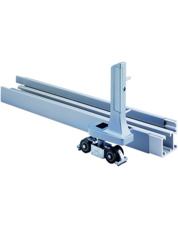 Faltschiebe-Laufwerkgarnitur, Patio 6080, links-rechts, 80kg, silber, verzinkt - Roto