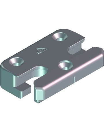 DK-SI-Schließstück, K, NT, Nr. 202, DIN Links-Rechts, Zinkdruckguss, silberfarbig - Roto