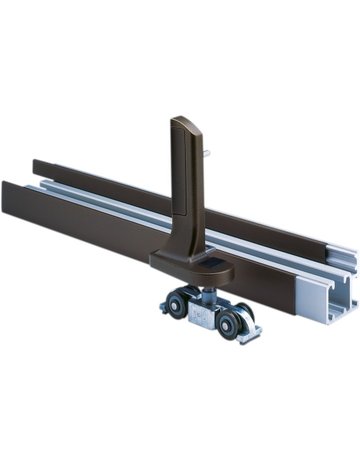 Faltschiebe-Aufhäng., für Laufwerk, ls-rs. Patio 6080,80kg, schwarzbraun - Roto