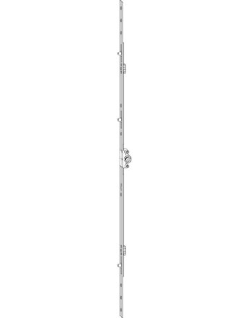 DK-Kantengetriebe, Gr. 500, ohne Lochung, D 15mm, mittig, Stahl, schwarz, verzinkt - Roto