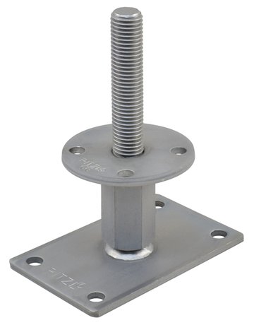 Pfostenträger PTP easy RS/LS Gewinde "CE" Verstellbereich 82-92 mm ZiNiP - Pitzl