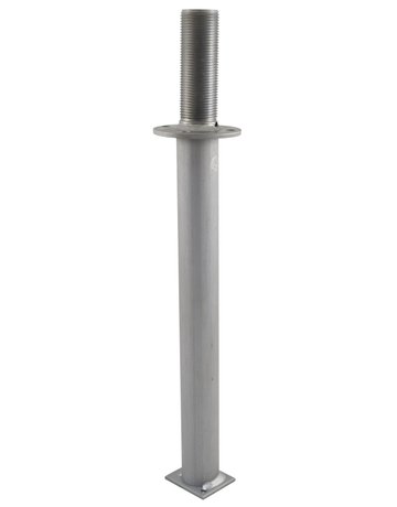 Pfostenträger PTP easy 2-tlg. "CE" ZiNiP z.Einbetonieren mit Rohr Ø48 3 x 450 mm - Pitzl