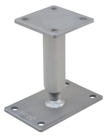 Pfostenträger PTP easy RS/LS Gewinde "CE" Verstellbereich 167-232 mm ZiNiP - Pitzl