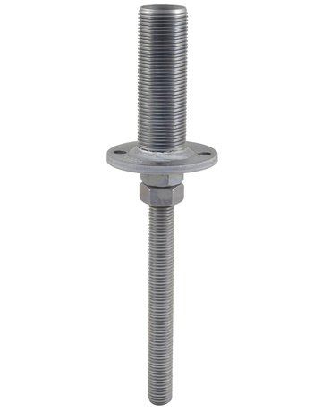 Pfostenträger PTP easy z.Einbetonieren "CE" mit Gewinde M24 x 250 mm ZiNiP - Pitzl