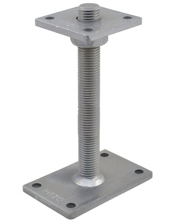 Pfostenträger PTP plus Gewindestangen "CE" Gewinde M30 x 250 mm ZiNiP - Pitzl