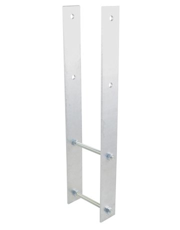 Pfostenanker PAP H-Form verstellbar Flach- eisen 600 x 60 x 6 LW 145 mm feuerverzinkt - Pitzl