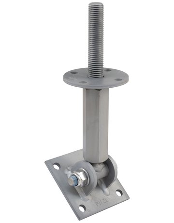 Pfostenträger PTP easy RS/LS Gewinde neigbar Verstellbereich 178-243 mm ZiNiP - Pitzl
