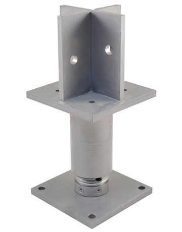 Pfostenträger PTP plus verstellbar Ausführung "CE" Verstellbereich 190-260 mm ZiNiP - Pitzl