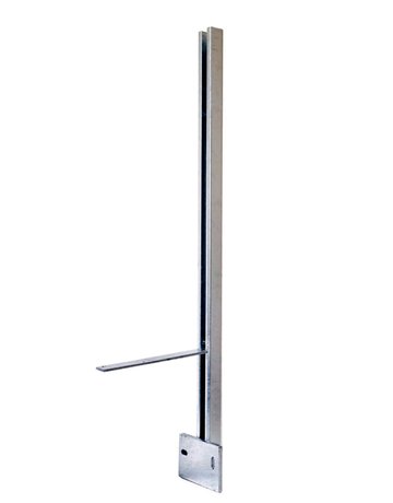 Balkonsäule BSP C-Profil 50 x 40 x 3 mm Höhe 1000 mm "CE" z.Andübeln feuerverz - Pitzl