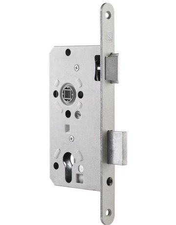 Einsteckschloss 17464W0 PZW72/8,D55,F18x235rd,NiSi,DR - SAG