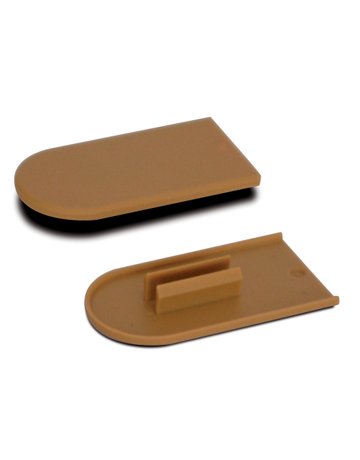 Cabineo Abdeckkappen Kunststoff (braunbeige, RAL 1011), 2000 Stück - Lamello