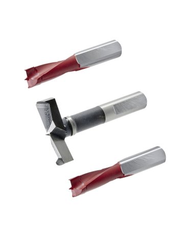 Bohrersatz Scharnier für BlueMax Mini Typ 3, BlueMax Mini Typ 2 / 6 (1 x ø 35 mm rechts, 2 x ø 10 mm links) - Hettich