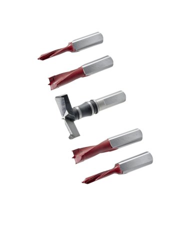Bohrersatz für BlueMax Mini Typ 3, BlueMax Mini Typ 2 / 6 (1x ø 35 mm rechts, 2 x ø 10 mm links, 2 x ø 5 mm links) - Hettich
