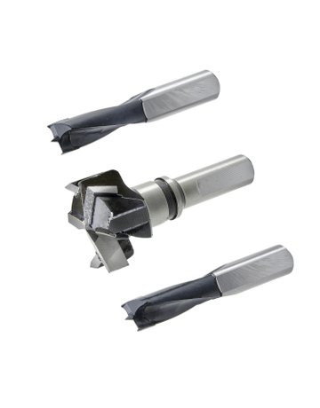 Bohrerset VB 18 - 21 für BlueMax Mini Modular Plus, BlueMax Mini Modular (1 x ø 30 mm rechts, 2 x ø 10 mm rechts) - Hettich