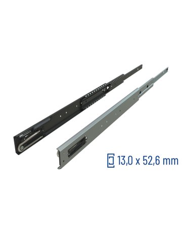 Überauszug 036 36 kg/Pr Länge 711 mm Ged. Selbsteinzug, Aushalterung - Schock Teleskopschienen