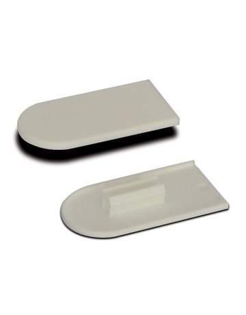 Cabineo Abdeckkappen Kunststoff (signalweiß, RAL 9003), 2000 Stück - Lamello