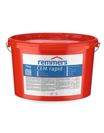 CEM Rapid Schnellzement grau 15 kg - Remmers
