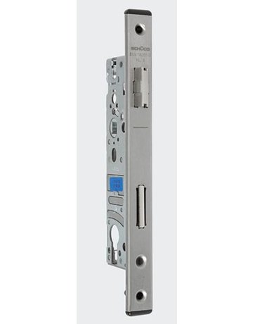 Rohrrahmen-Riegel-Fallenschloss U-Stulp, Niro, 24x6x245mm, 10/92 PZ 34 D - Schüco