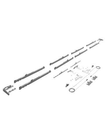 TopLine XL, Set Dämpfung Silent System, 4000 mm, 35 kg, 4-türig - Hettich