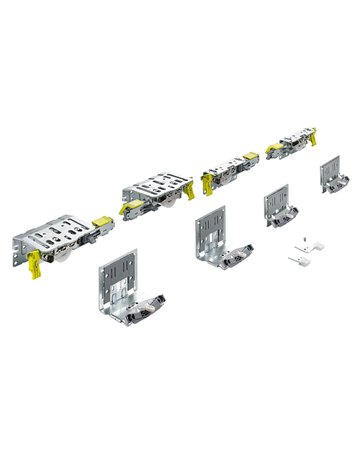 TopLine XL, Set Lauf- und Führungsteile, STB 19, 17 mm, 32 - 40 mm, 100 kg, 2-türig - Hettich