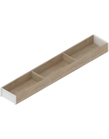 AMBIA-LINE Rahmen, für LEGRABOX/MERIVOBOX Schubkasten, Holzdesign, NL=650 mm, Breite=100 mm, Bard.Eiche/seidenwei - Blum