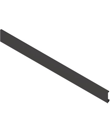 LEGRABOX Vorderstück, für Innenschubkasten und Innenauszug mit Querreling, KB=1200 mm, zum Ablängen, carbonschwarz matt - Blum