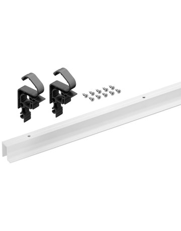 WingLine L, Profilset ohne untere Führung, 2400 mm, pulverbeschichtet weiß - Hettich