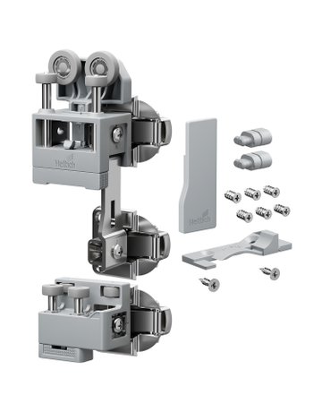 Falttürbeschläge-Set,rs,m.Schließautom. WingLine L 9339344 - Hettich