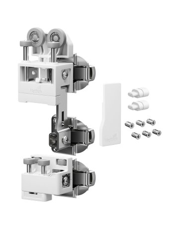 Falttürbeschläge-Set,rs,ohne SA,schwer WingLine L,2-flg.,max.25kg,w - Hettich
