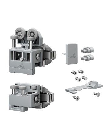 Falttürbeschläge-Set,rs,m.Schließautom. WingLine L 9339366 - Hettich