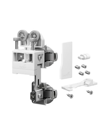 Falttürbeschläge-Set,rs,mit SA,leicht WingLine L,2-flg.,max.12kg,w - Hettich